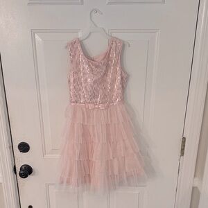Pink Sequin and Tulle Dress